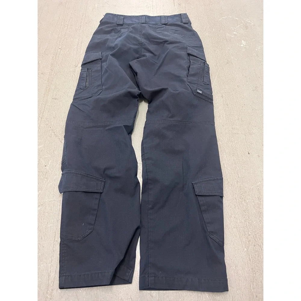 5.11 Tactical Cargo Pants Men's 30x32 Navy Blue Ripstop Wide Leg Hiking Camping